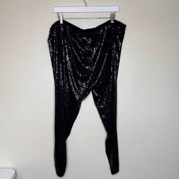 Black Sequin Women's Pants New With Tag 3x4× - Picture 6 of 13